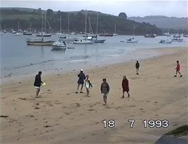 Frisbee fun at East Portlemouth
